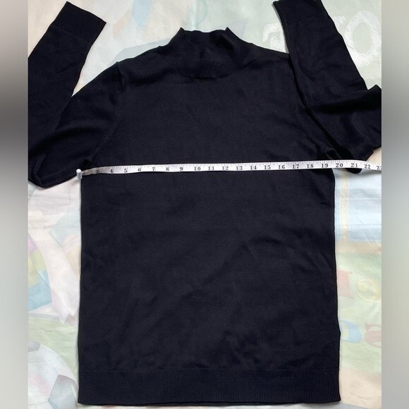 Mock neck size medium sweater black long sleeve NWOT - Picture 4 of 6